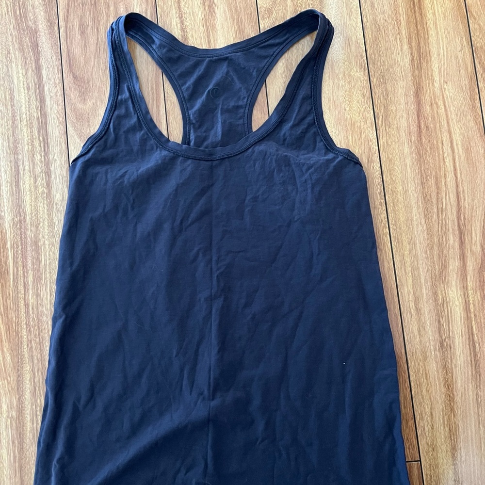 Blue Lululemon shirt